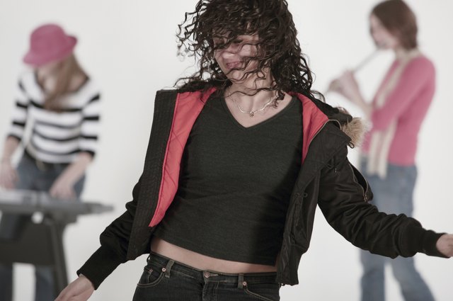 Teenager dancing