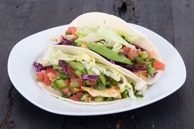 chicken soft taco