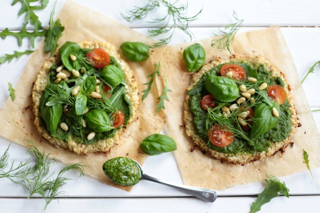 Mini cauliflower pizza
